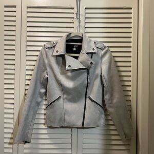 Women's Gray Biker Jacket
